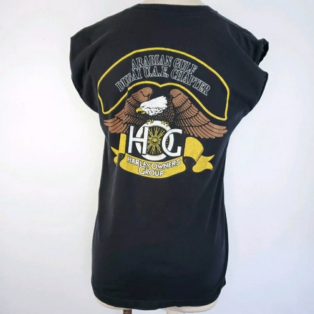 Harley Owners Group Gulf Dubai UAE Mens M Tank Top